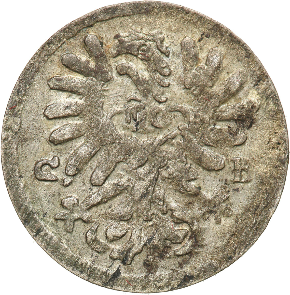 Śląsk, Księstwo Legnicko-Brzesko-Wołowskie. Ludwika (1673). Grosik 1673 CB, Brzeg